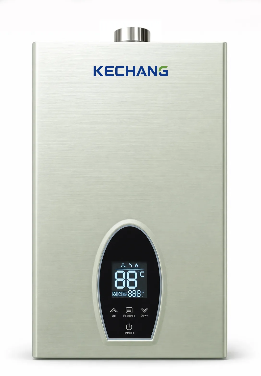 7-12L forced exhaust LCD gas water heater product detail view