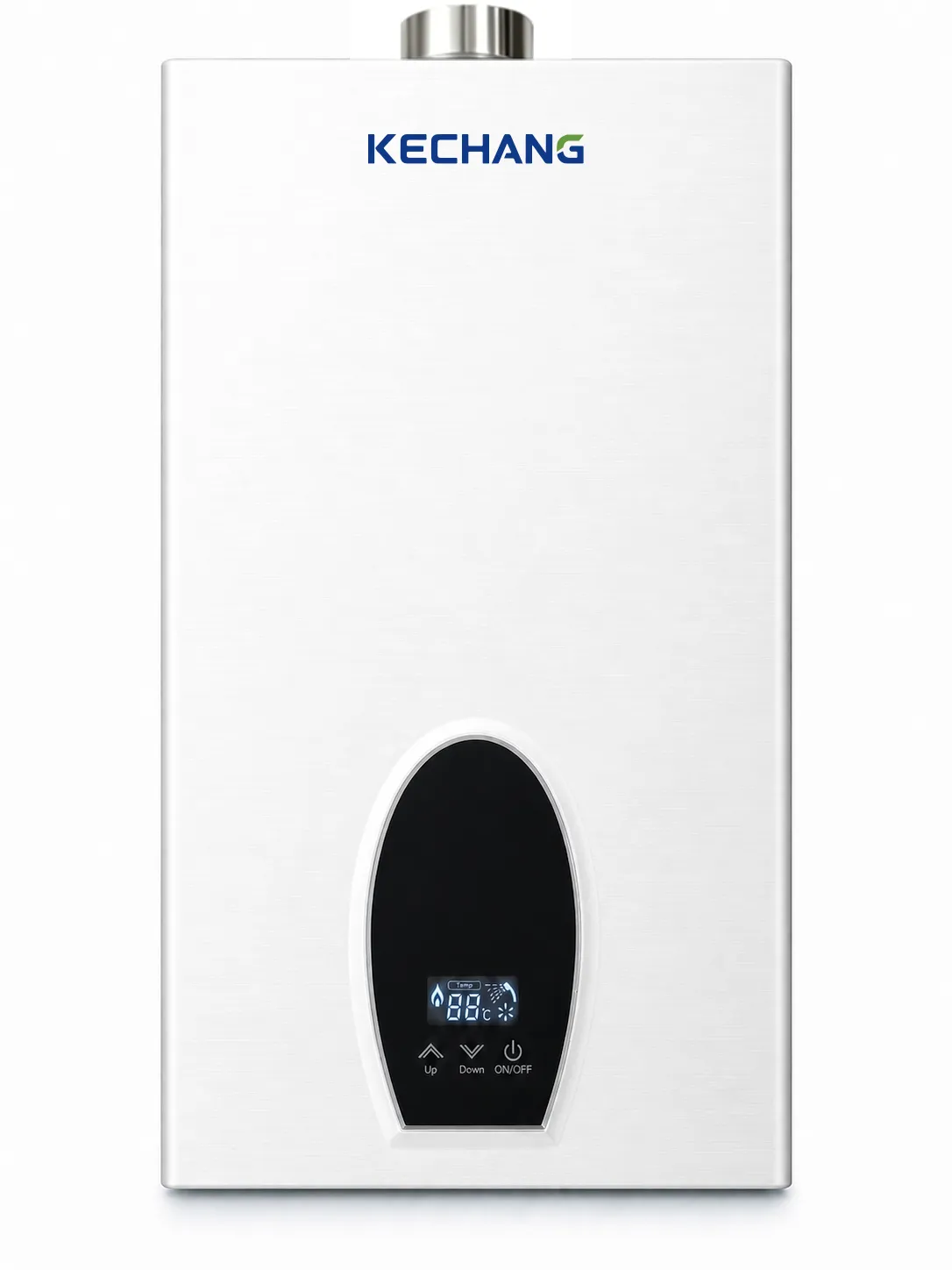 7-12L Forced Exhaust LCD Gas Water Heater, front product view, gallery image 1